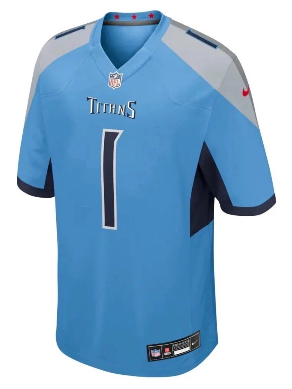 Men's Nike Tennessee Titans Cam Ward Game Jersey-Light Blue